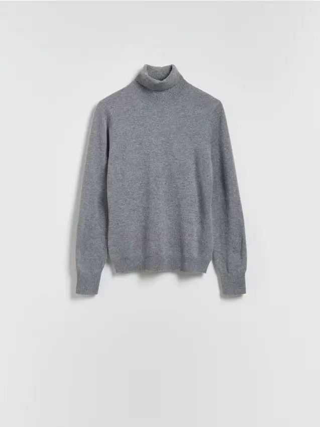 Maglione in lana merino - grigio medio