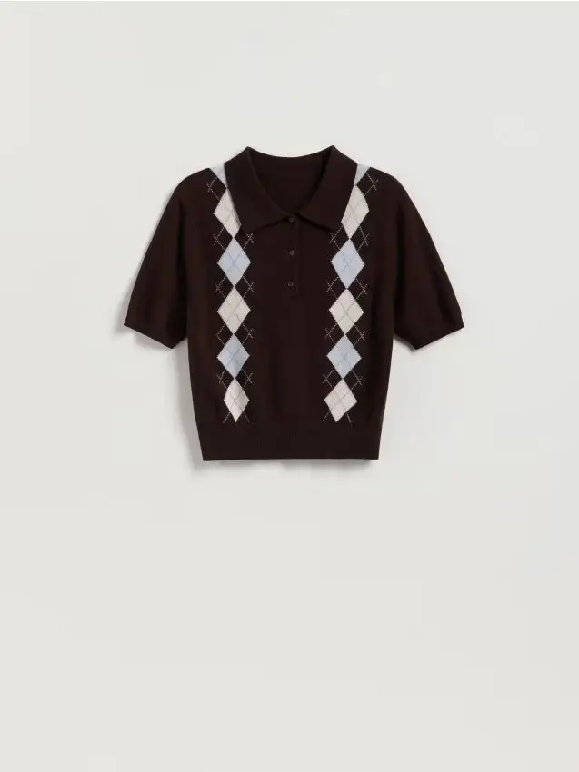 Maglione in lana misto cachemire - multicolore