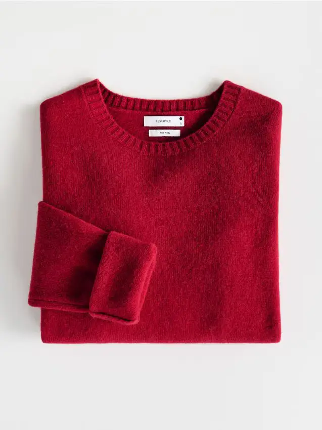 Maglione in lana - rosso