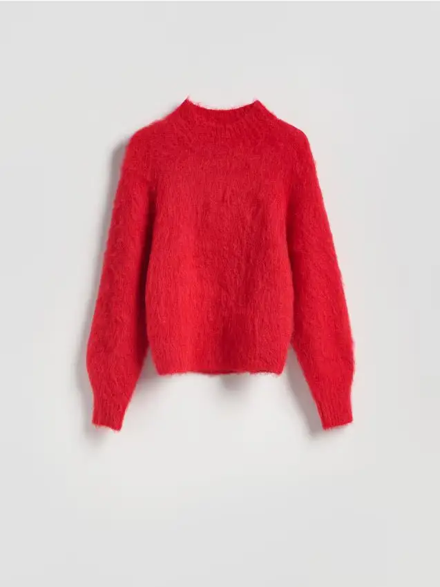 Maglione in misto alpaca - rosso