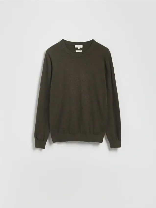 Maglione in misto cashmere - verde