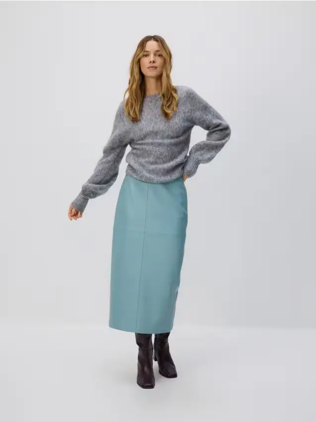 Maglione in misto lana - beige