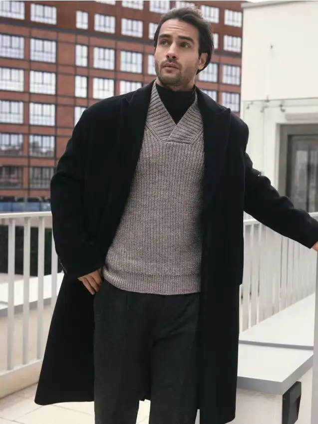 Maglione in misto lana - beige