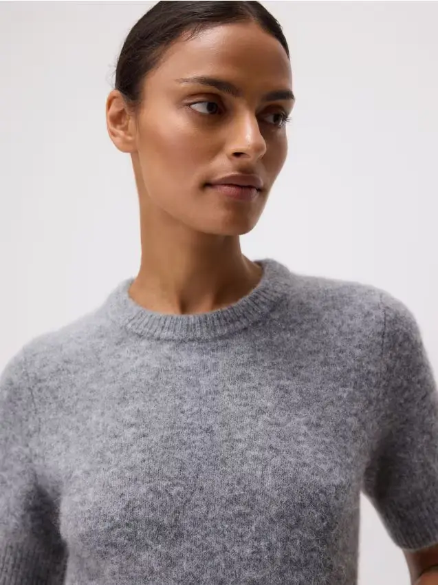 Maglione in misto lana - grigio chiaro