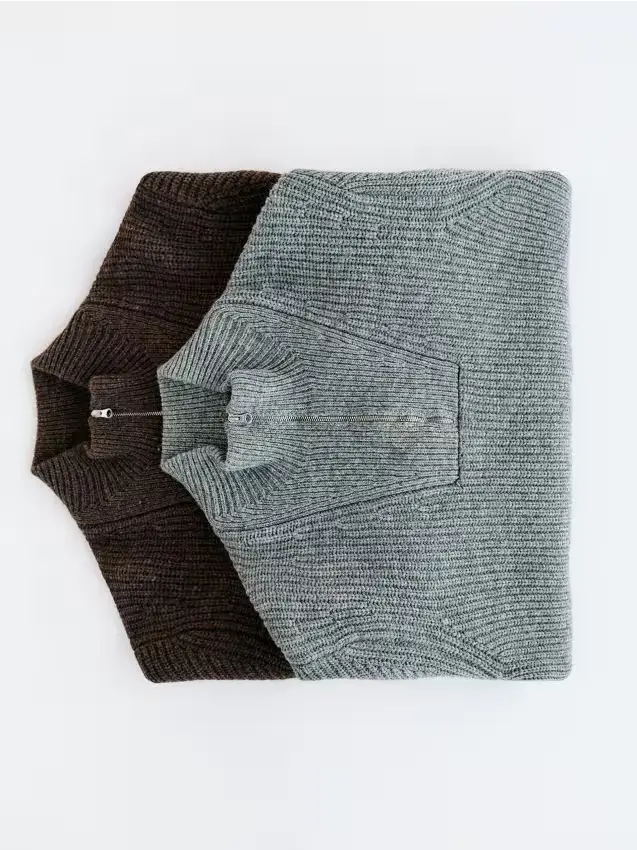 Maglione in misto lana - grigio medio