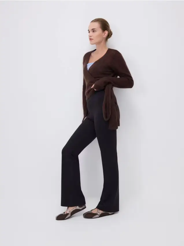 Maglione in misto lana - marrone scuro