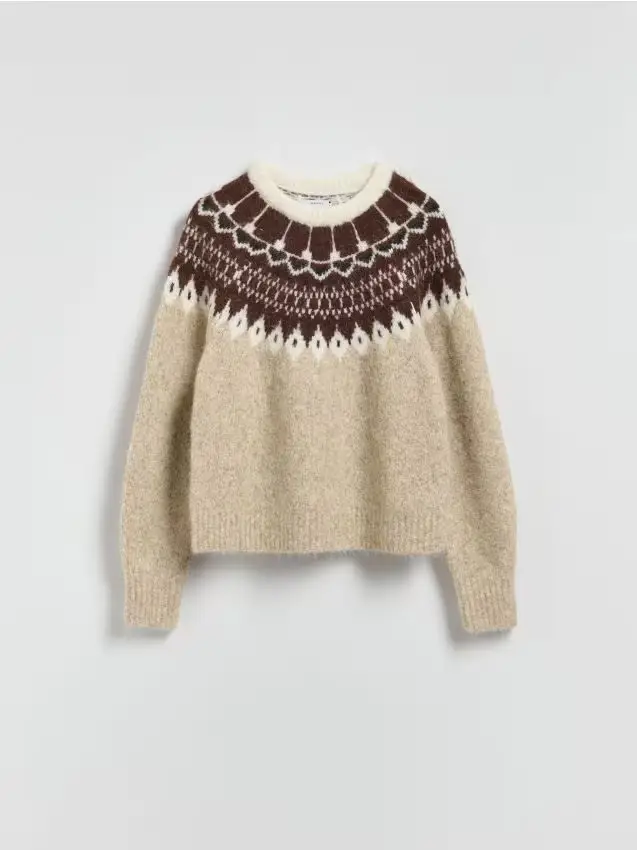 Maglione in misto lana - multicolore