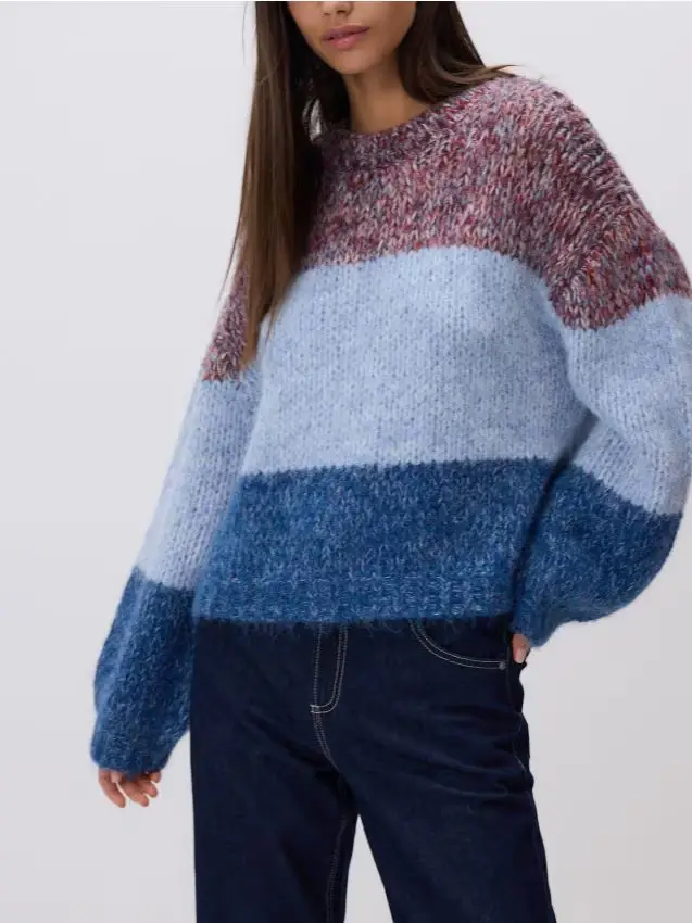 Maglione in misto lana - multicolore