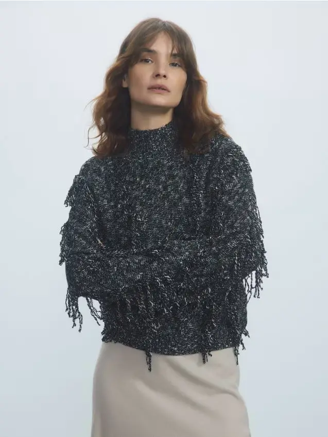 Maglione in misto lana - multicolore