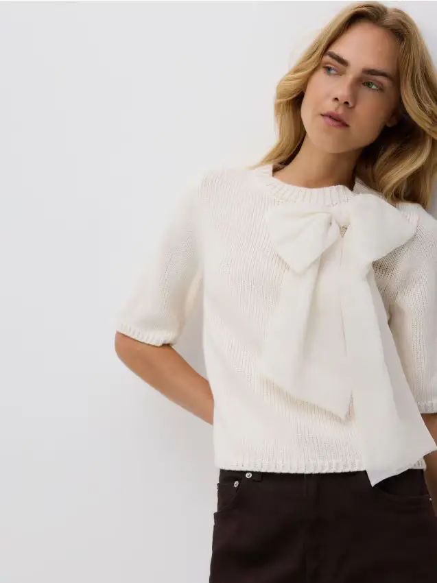 Maglione in misto lana - nude