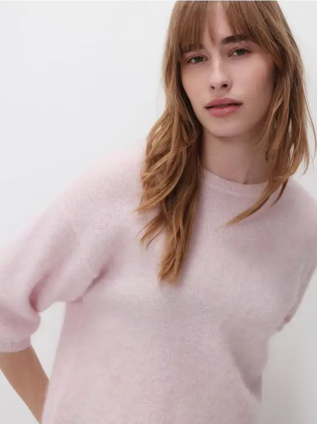 Maglione in misto lana - rosa pastello