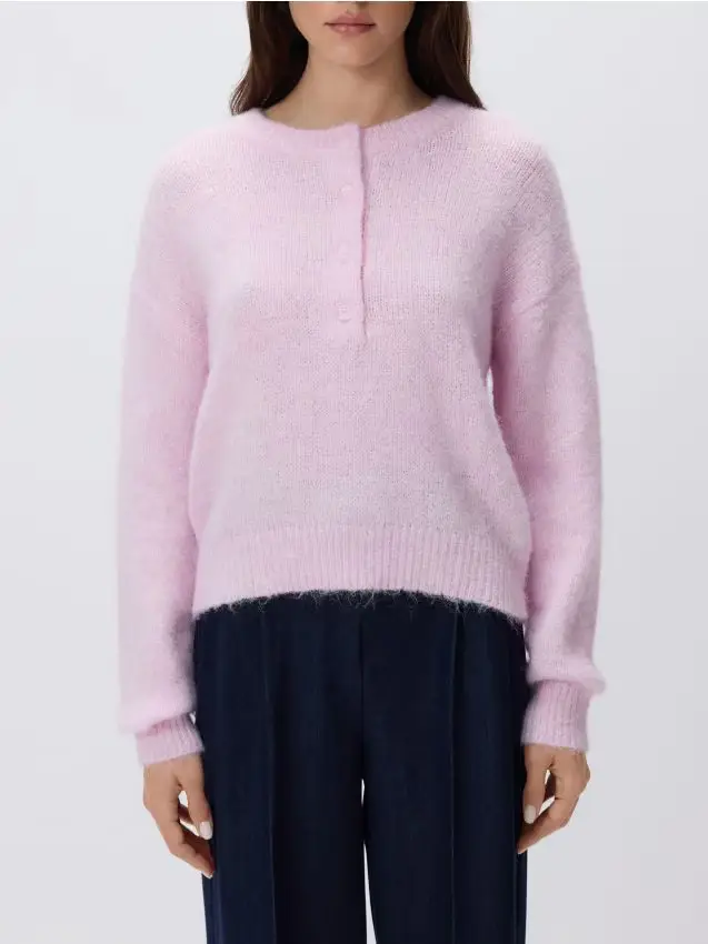 Maglione in misto lana - rosa pastello