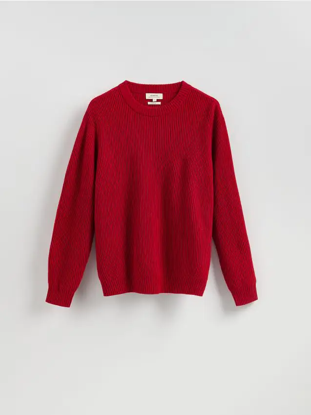 Maglione in misto lana - rosso