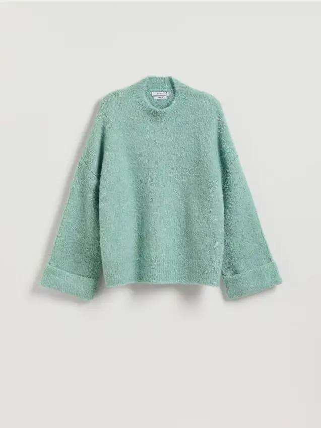 Maglione in misto lana - turchese chiaro