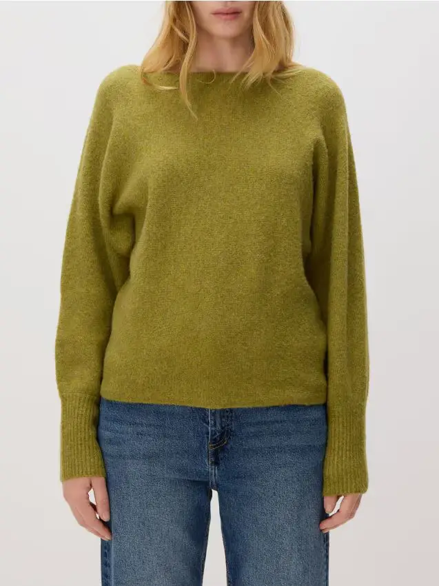 Maglione in misto lana - verde oliva chiaro