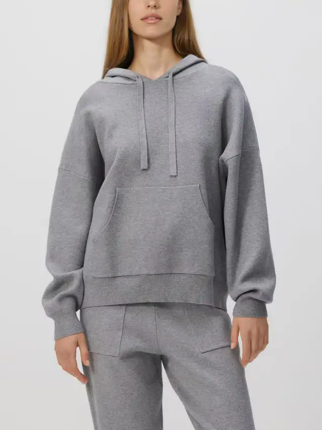 Maglione in misto viscosa - grigio medio