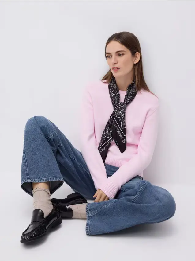 Maglione in misto viscosa - rosa