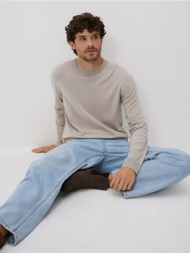 Maglione in viscosa - beige