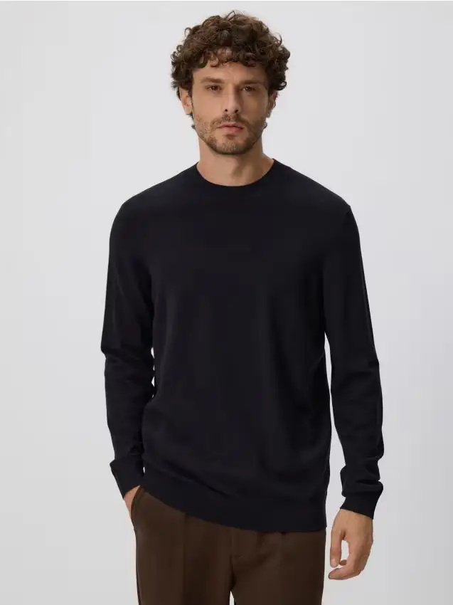 Maglione in viscosa - nero