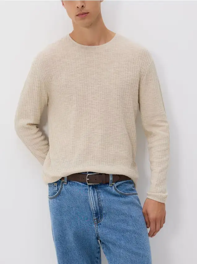 Maglione lavorato - beige