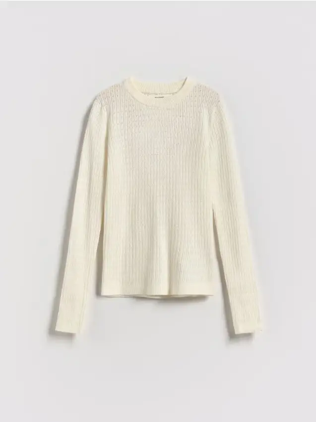 Maglione leggero con viscosa - panna