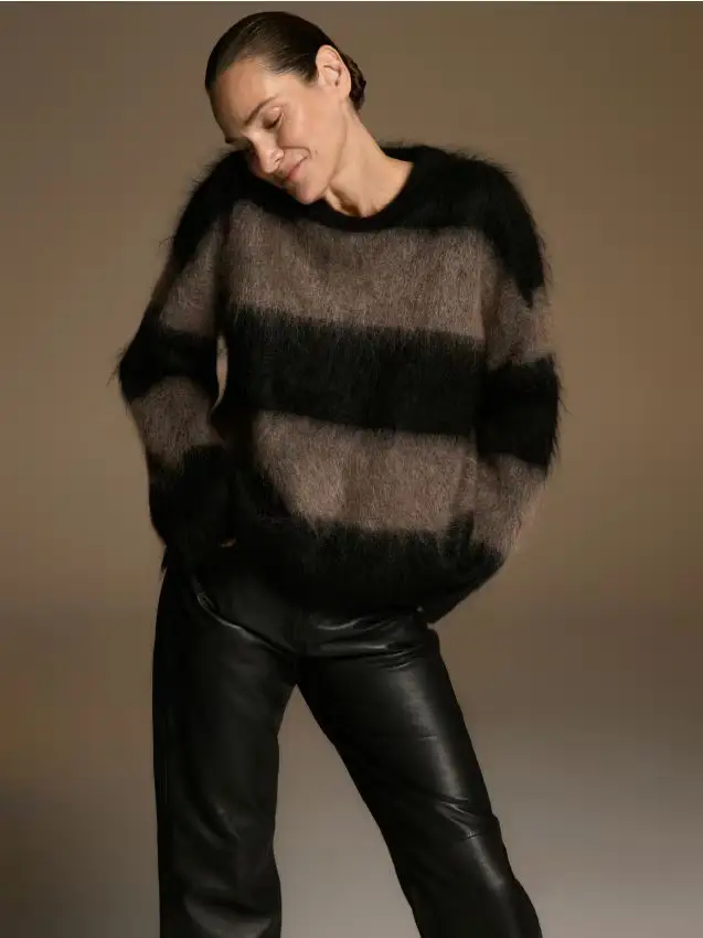 Maglione misto mohair - multicolore