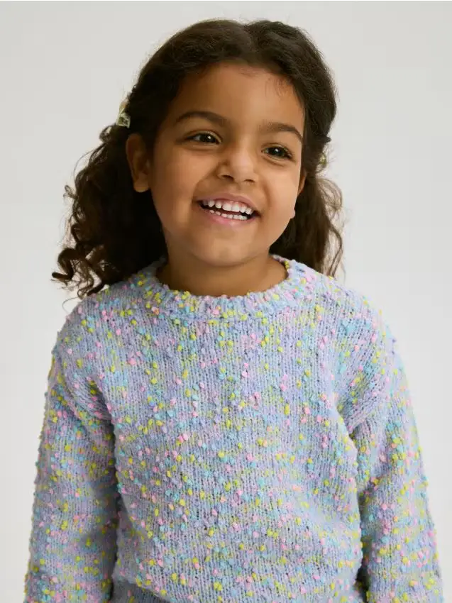 Maglione multicolore - lavanda