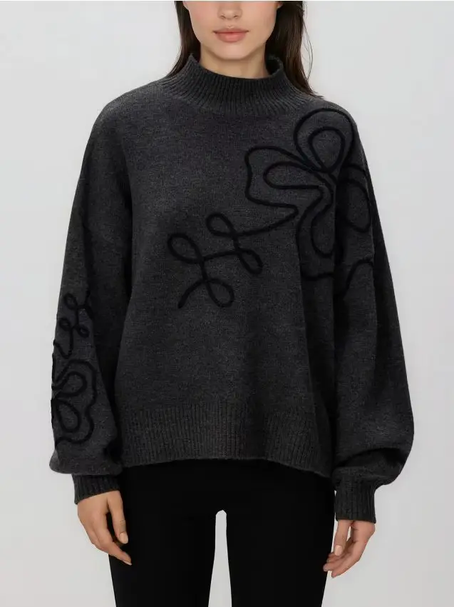 Maglione oversize - grigio scuro