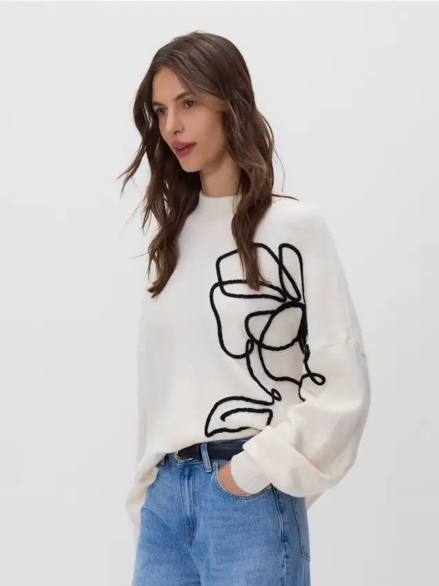 Maglione oversize - nude