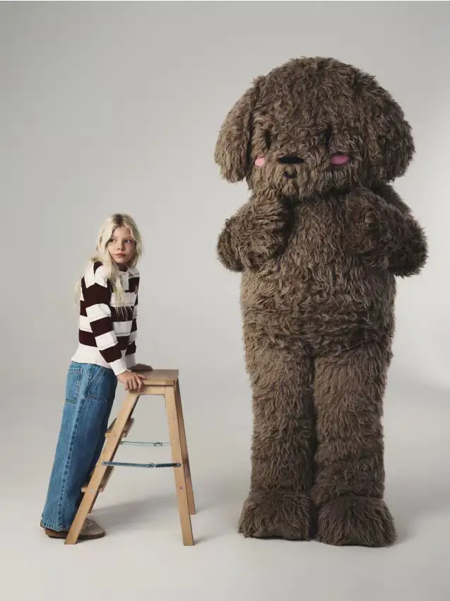 Maglione polo a righe Boffie & Poko - multicolore