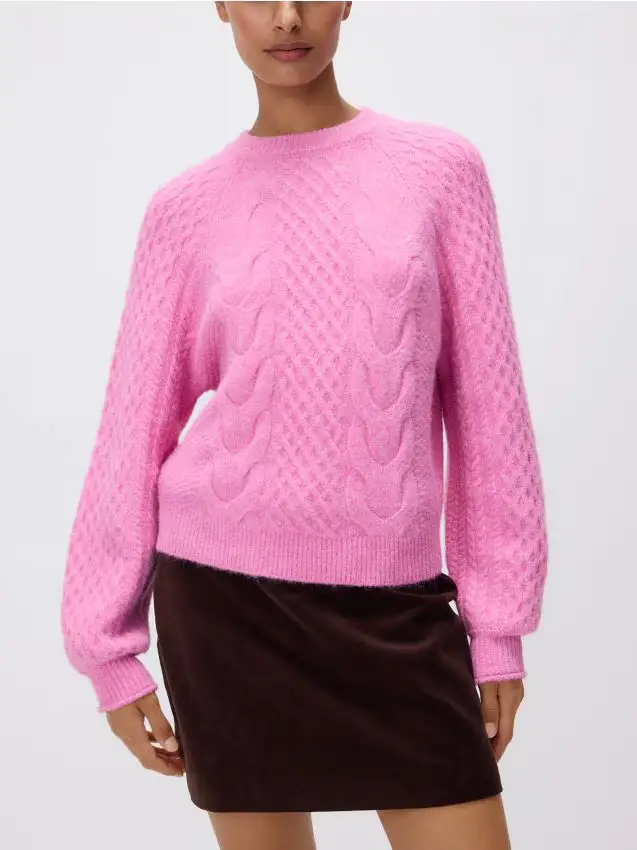 Maglione strutturato - rosa