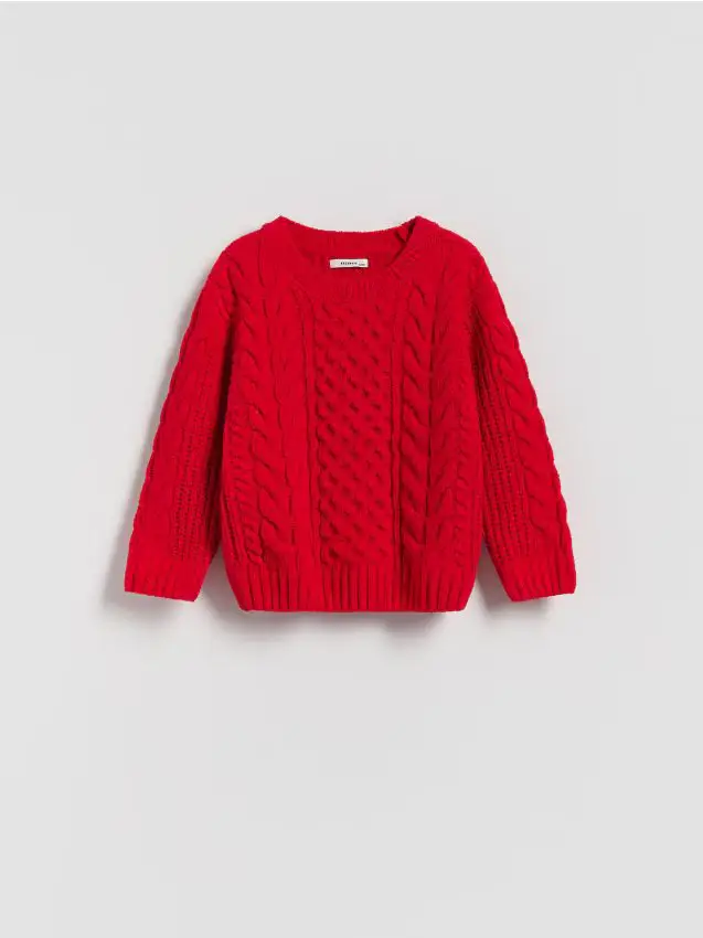 Maglione testurizzato - rosso