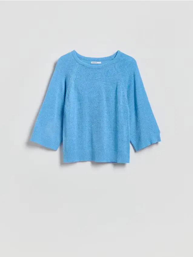 Maglione tinta unita - azzurro