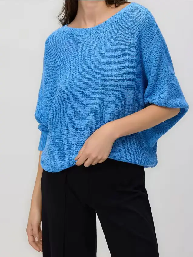 Maglione tinta unita - azzurro