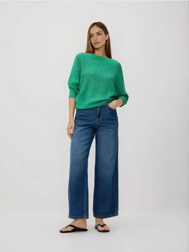 Maglione tinta unita - verde chiaro