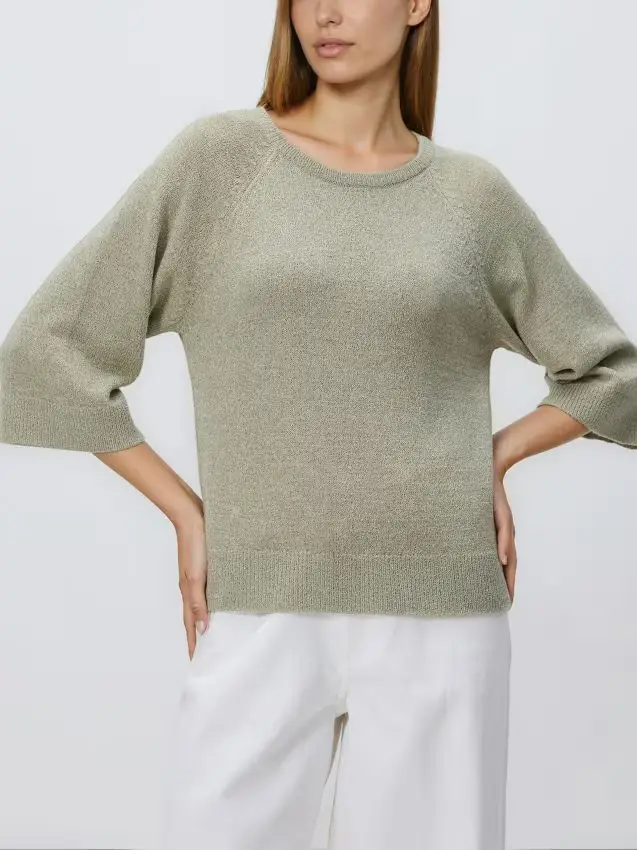 Maglione tinta unita - verde pallido