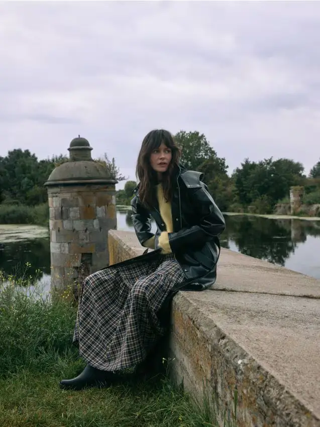 Maxi gonna con balze - multicolore