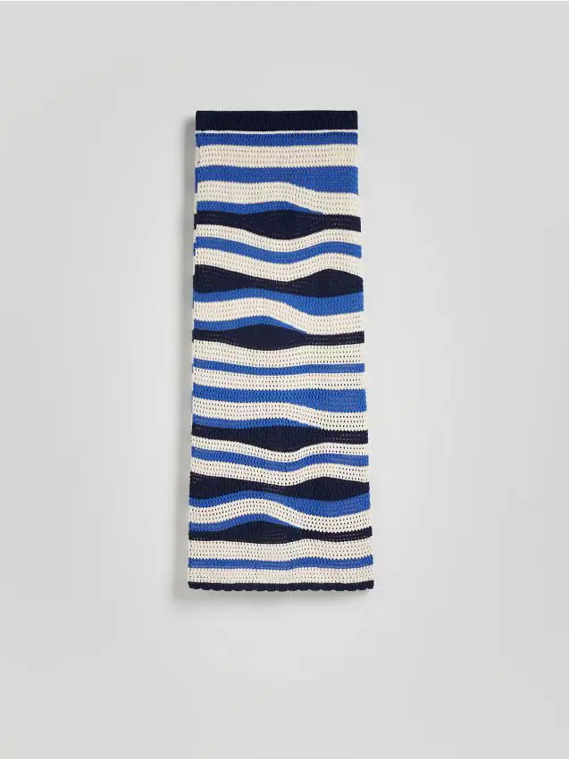 Maxi gonna in maglia - multicolore