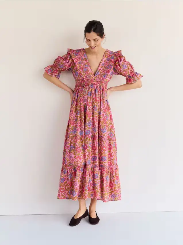 Maxivestito fantasia - verde