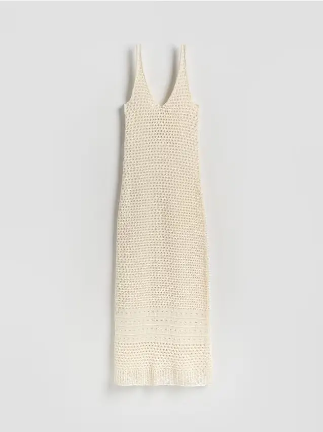 Maxivestito in jersey - panna