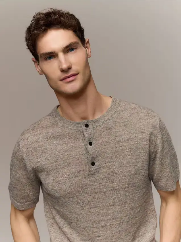 MEN`S BLOUSE - beige