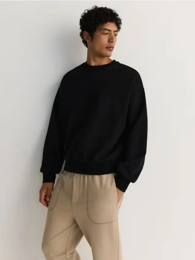 MEN`S JOGGING TOP - nero