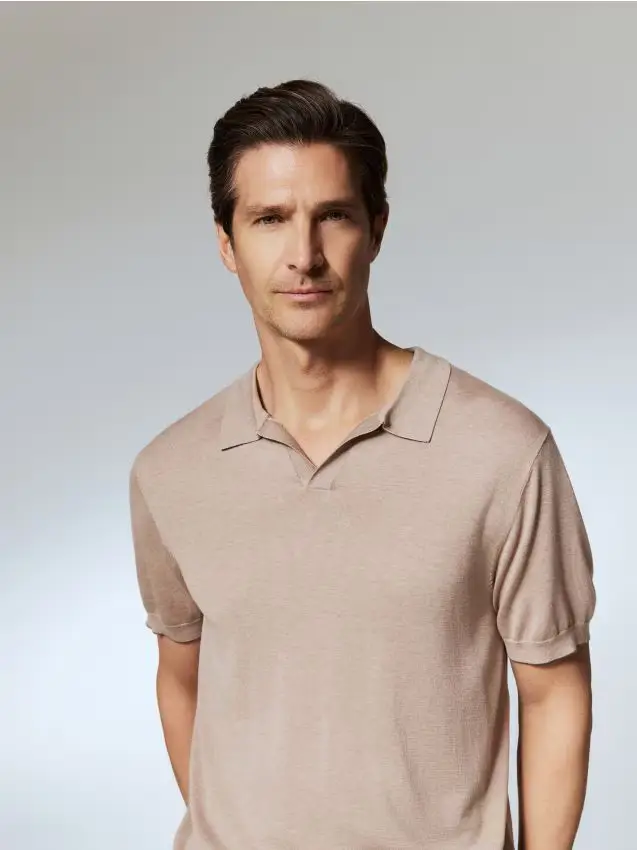MEN`S POLO - beige