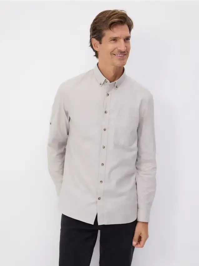 MEN`S SHIRT - beige