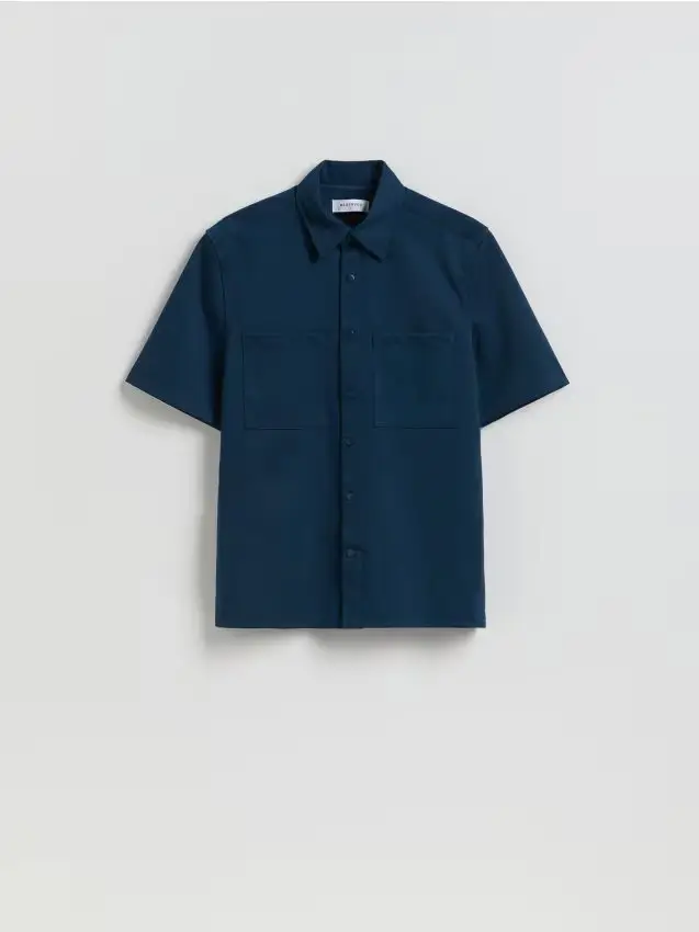 MEN`S SHIRT - blu scuro