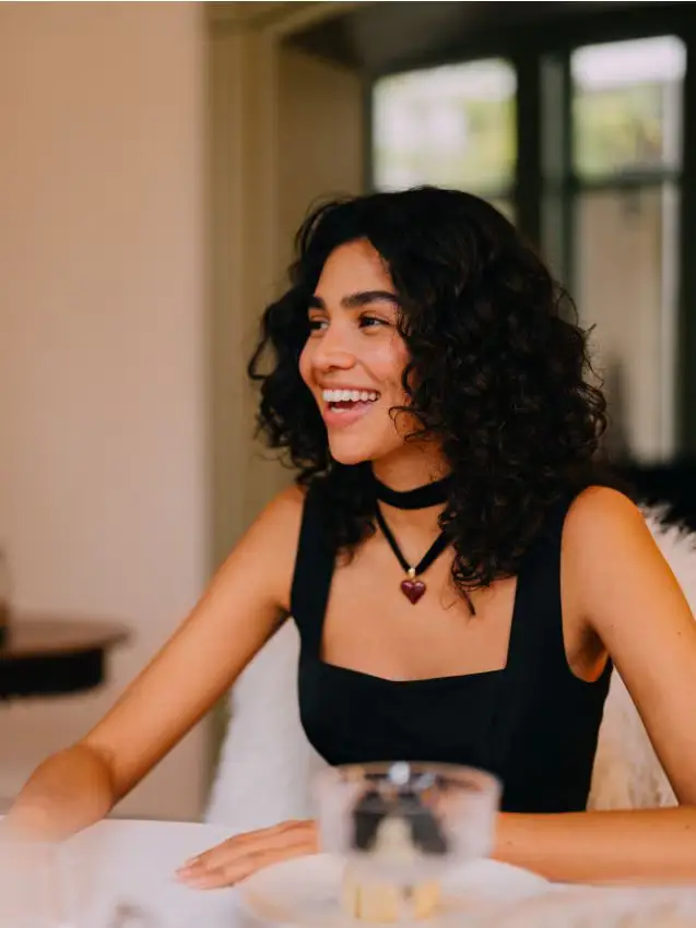 Mini vestito con arricciatura - nero