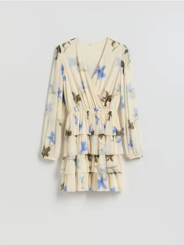 Minidress con balze - multicolore