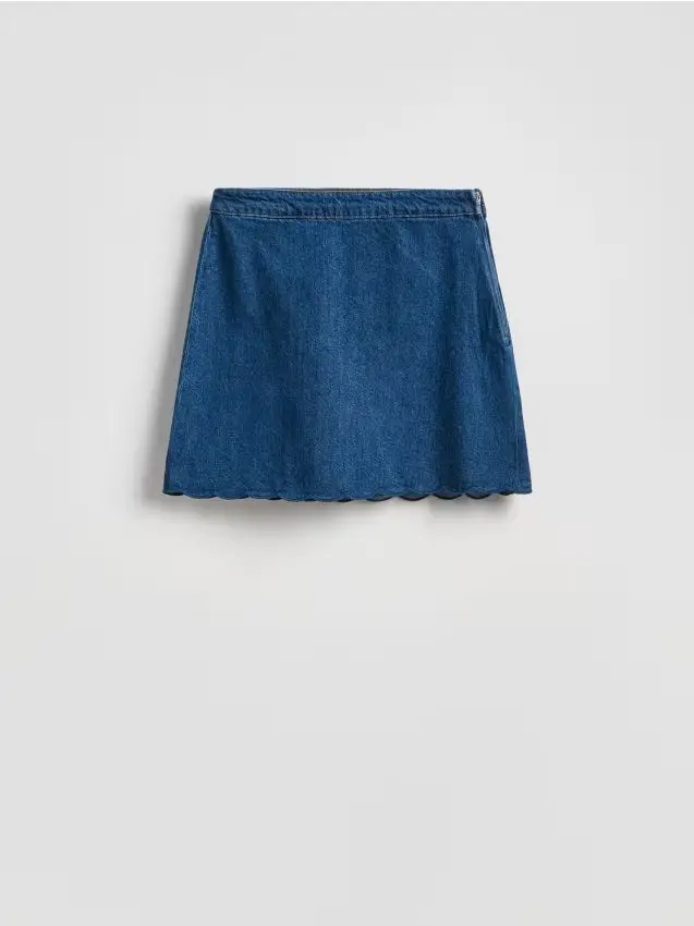 Minigonna in jeans - blu