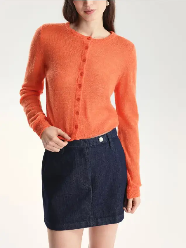 Minigonna in jeans - blu scuro