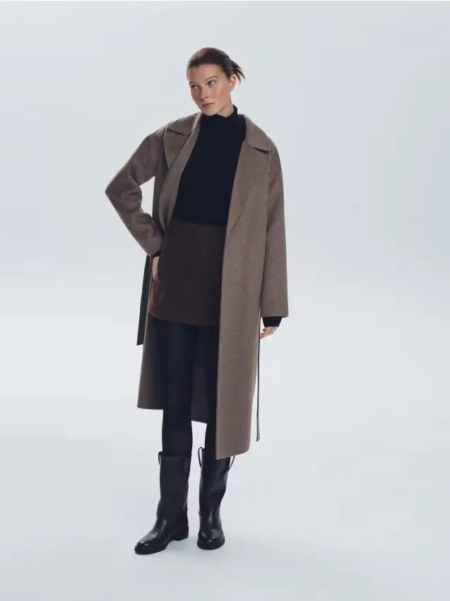 Minigonna - marrone scuro